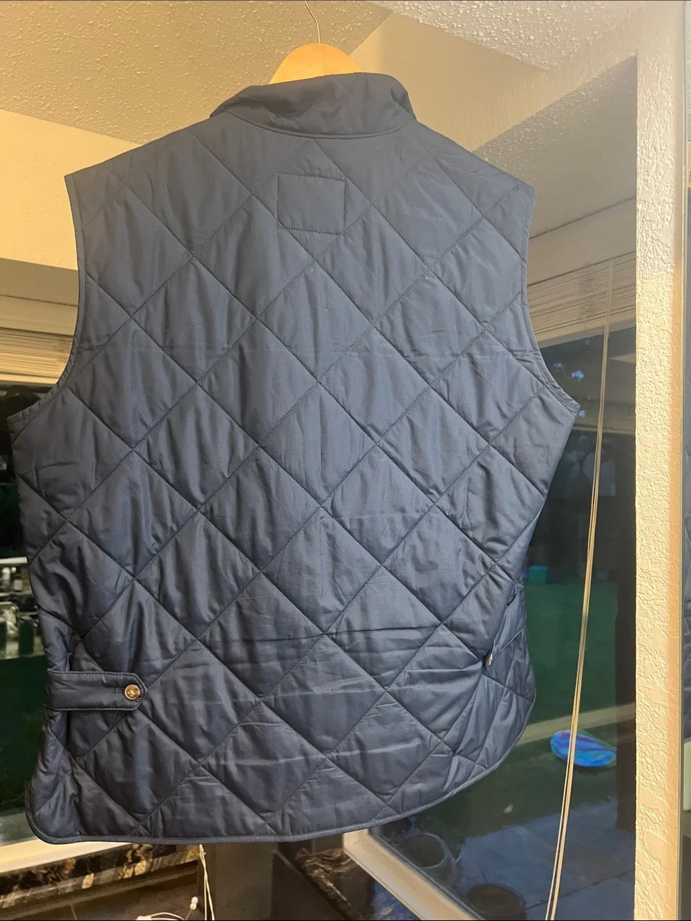 J. Crew Quilted Vest Navy / Khaki